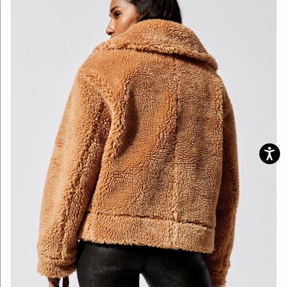 CARBON38 Teddy Camel Fur Jacket - Picture 2 of 5